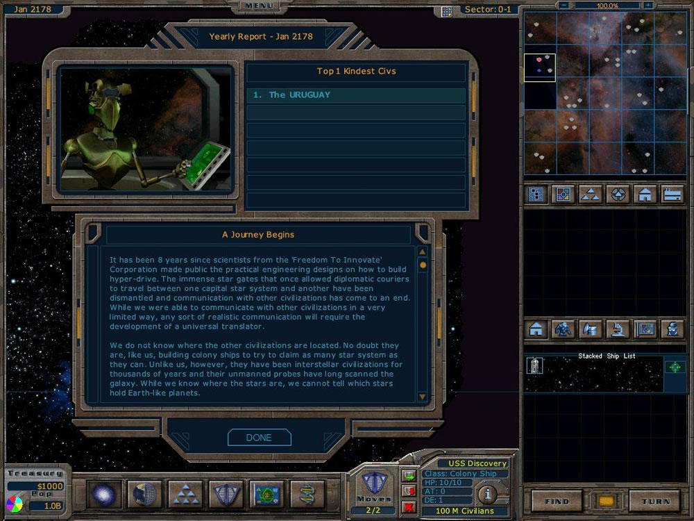 Screenshot zu Galactic Civilizations