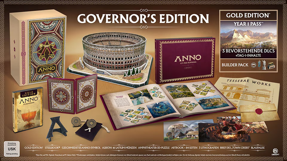 News - Anno 117: Pax Romana - Inhalte der Governor's Edition News - Anno 117: Pax Romana - Inhalte der Governor's Edition
